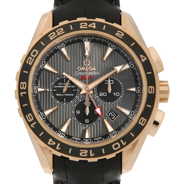 オメガ シーマスター アクアテラ150Ｍ GMT クロノグラフ 231.53.44.52.06.001 中古 メンズ