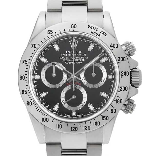 ロレックス コスモグラフ デイトナ 116520 ブラック ランダム番 中古 メンズ