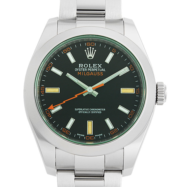ロレックス ミルガウス 116400GV ブラック ランダムシリアル 中古 メンズ