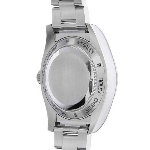 ロレックス ミルガウス グリーンガラス 116400GV ブラック ランダム番 中古 メンズ