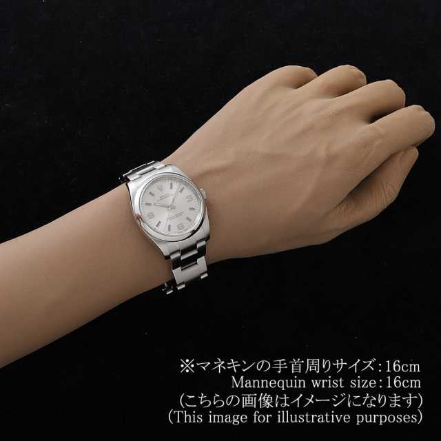 ロレックス オイスターパーペチュアル 114200 シルバー 369ブルーバー ランダム番 中古 メンズ