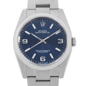 ロレックス オイスターパーペチュアル 116000 ブルー/369ホワイトバー ランダムシリアル 中古 メンズ