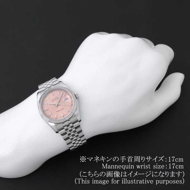 ロレックス デイトジャスト 116234 ピンク バー 5列 ジュビリーブレス D番 中古 メンズ