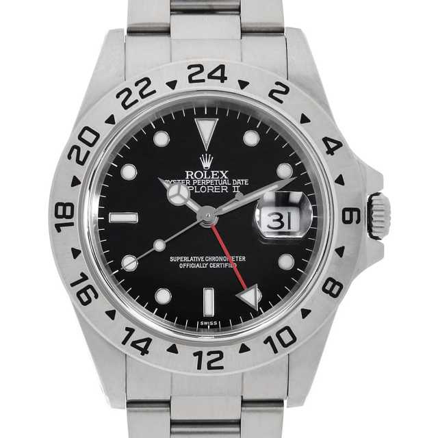 ロレックス エクスプローラーII 16570 ブラック U番 中古 メンズ
