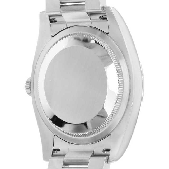 ロレックス オイスターパーペチュアル 116000 シルバー×ブルー コンセントリック V番 中古 メンズ