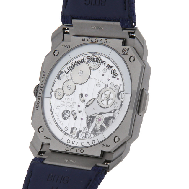 ブルガリ オクト フィニッシモ クロノグラフ GMT 103889 中古 メンズ
