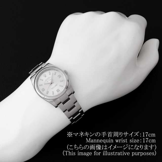 ロレックス オイスターパーペチュアル 114200 シルバー 369ホワイトバー ランダム番 中古 メンズ