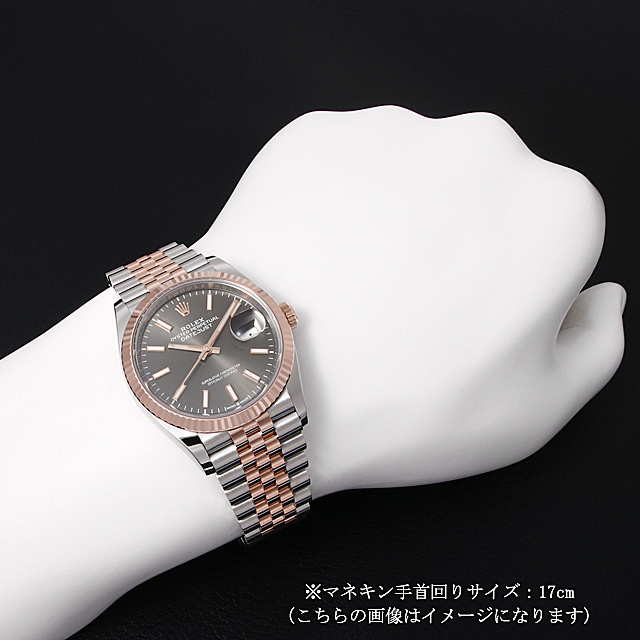 ロレックス デイトジャスト 36 126231 ダークロジウム/バー/5列/ジュビリーブレス 新品 メンズ