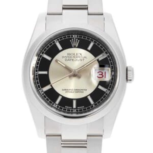 ロレックス デイトジャスト 116200 ブラック×シルバー バー ランダム番 中古 メンズ
