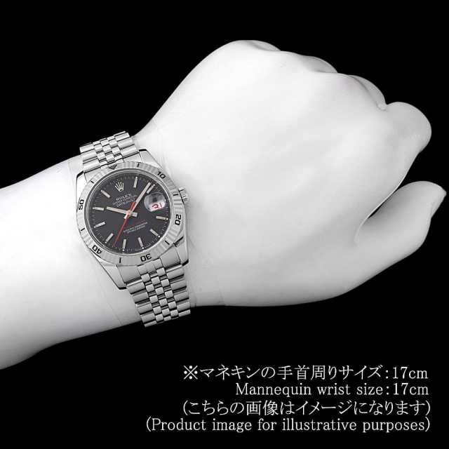 ロレックス ターノグラフ 116264 ブラック バー 5列 ジュビリーブレス Z番 中古 メンズ