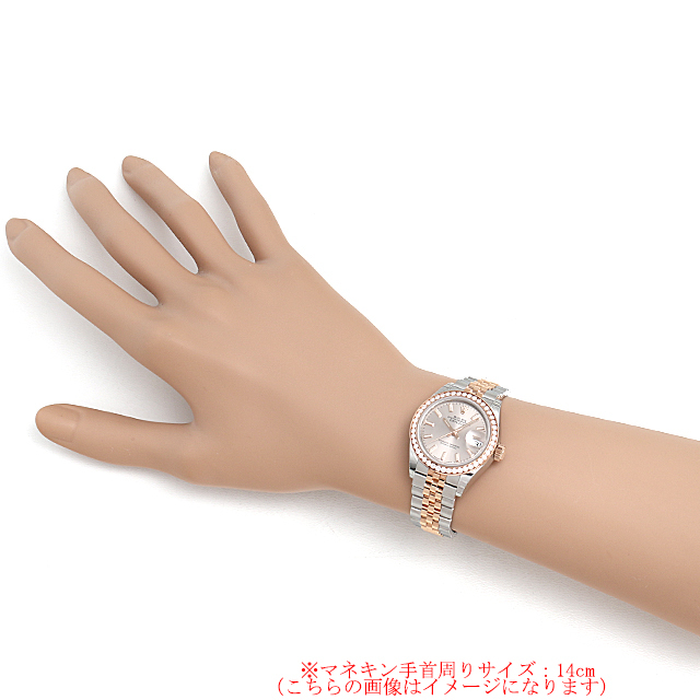 ロレックス デイトジャスト28 ベゼルダイヤ ジュビリーブレス 279381RBR サンダスト/バー 新品 レディース