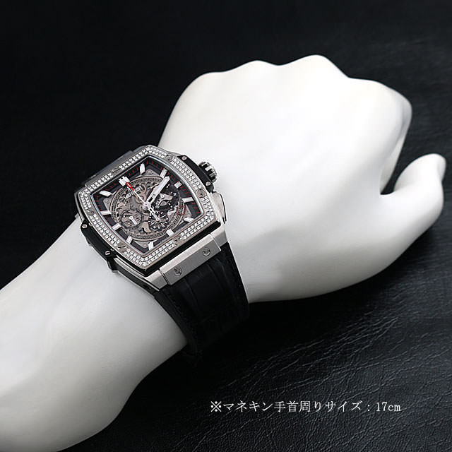 ウブロ スピリット オブ ビッグバン チタニウム ダイヤモンド 601.NX.0173.LR.1104 新品 メンズ