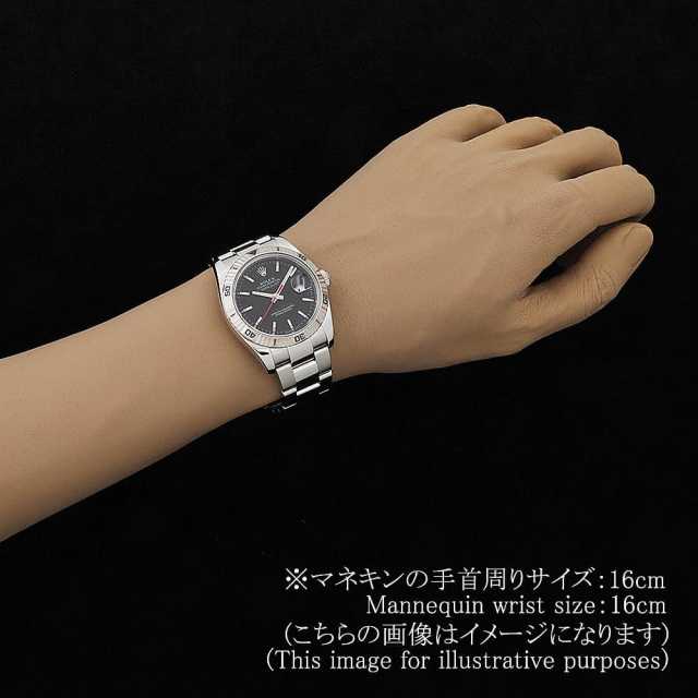 ロレックス ターノグラフ 116264 ブラック 5列 ジュビリーブレス Z番 中古 メンズ