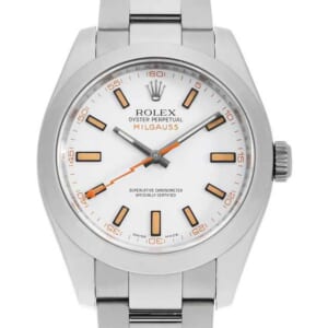 ロレックス ミルガウス 116400 ホワイト V番 中古 メンズ