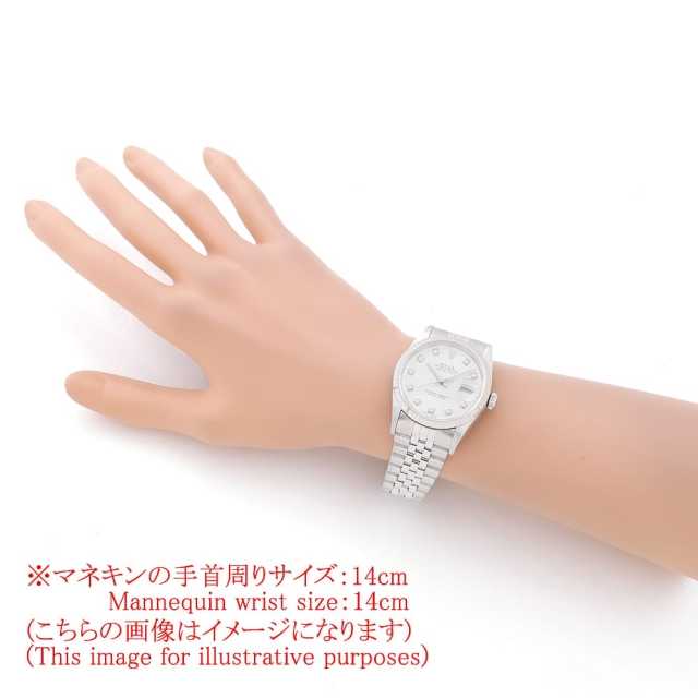 ロレックス デイトジャスト 10Pダイヤ 116234G シルバー 5列 ジュビリーブレス Z番 中古 メンズ