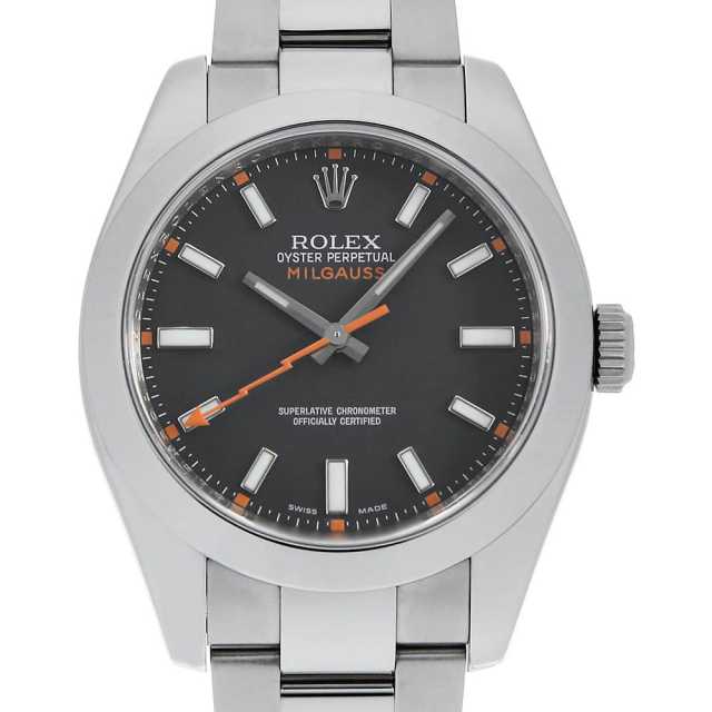 ロレックス ミルガウス 116400 ブラック V番 中古 メンズ