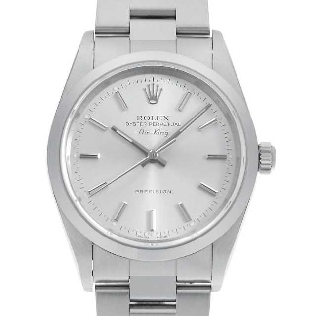 ロレックス エアキング 14000M シルバー バー K番 中古 メンズ