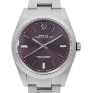 ロレックス オイスターパーペチュアル 39 114300 レッドグレープ ランダム番 中古 メンズ