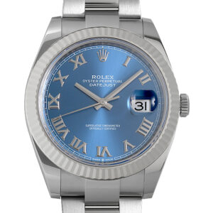 ロレックス デイトジャスト41 126334 ブルー/ローマ/3列ブレス 未使用 メンズ