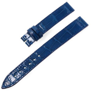 RASINオリジナル フランクミュラー ロングアイランド 尾錠用 クロコダイル 裏ラバー 艶有り 青/ブルー 12mm-12mm FMLIAB1212 WEB限定品