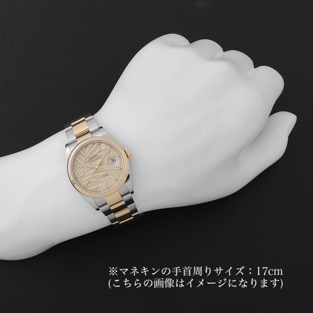 ロレックス デイトジャスト 126203 シャンパン パームモチーフ 3列 オイスターブレス ランダム番 未使用 メンズ