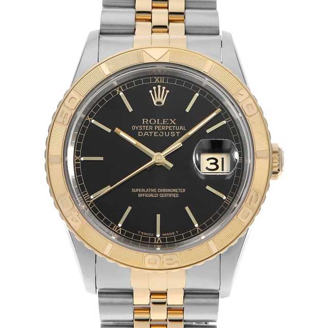 ロレックス デイトジャスト サンダーバード 16263 ブラック 5列 ジュビリーブレス U番 中古 メンズ