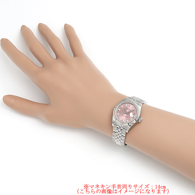 ロレックス デイトジャスト 10Pダイヤ 279174G ピンク 新品 レディース