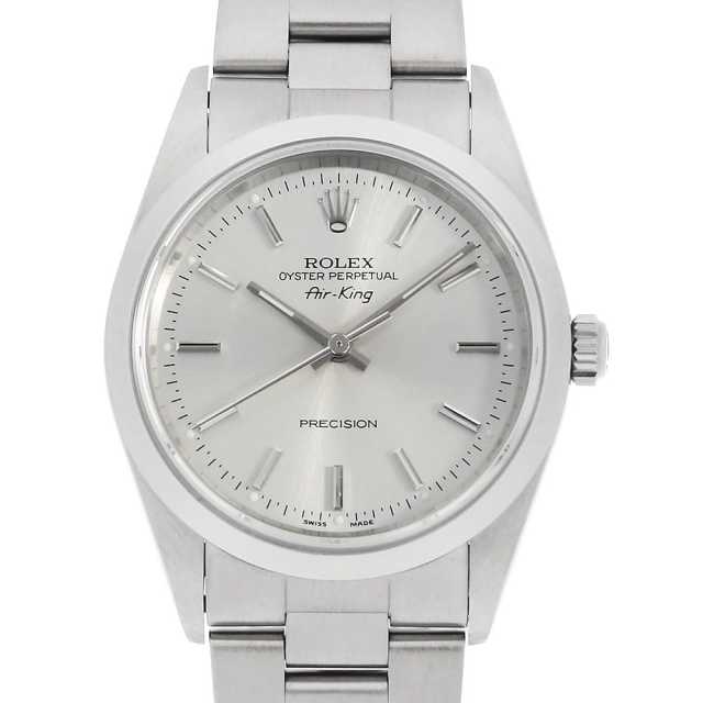 ロレックス エアキング 14000M シルバー バー K番 中古 メンズ