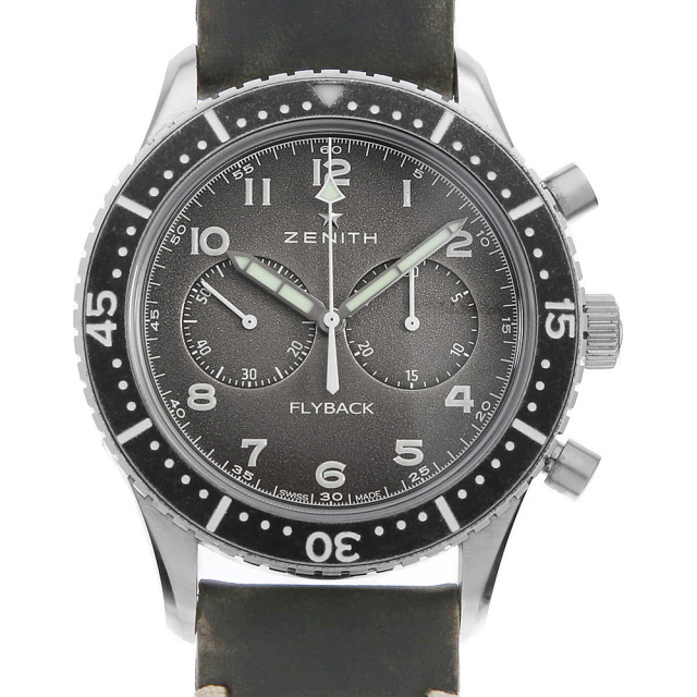 ゼニス パイロットクロノメトロ TIPO-CP2 フライバック 11.2240.405/21.C773 中古 メンズ