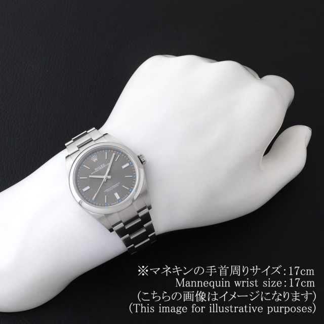 ロレックス オイスターパーペチュアル 39 114300 スレート (ダークロジウム グレー) ランダム番 中古 メンズ