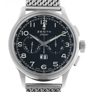 ゼニス パイロット クロノグラフ ビッグデイト スペシャル 03.2410.4010/21.M2410 中古 メンズ
