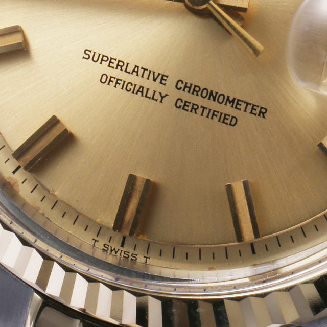 ロレックス デイトジャスト 1601 シャンパン ワイドボーイ 27番 アンティーク メンズ