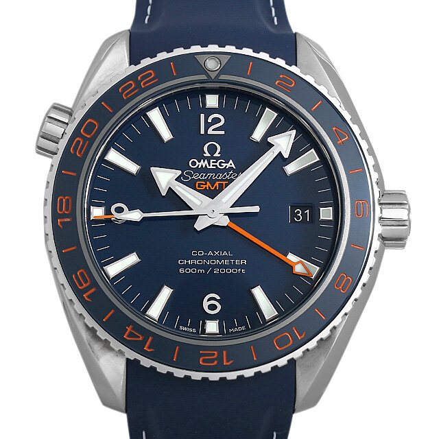オメガ シーマスター プラネットオーシャン 600M コーアクシャル GMT グッドプラネット 232.32.44.22.03.001 中古 メンズ