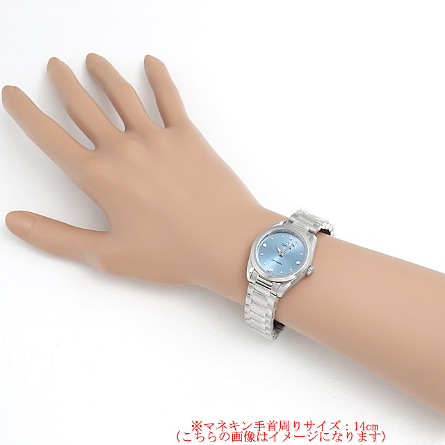 オメガ シーマスター アクアテラ クォーツ 4Pダイヤ 220.10.28.60.53.001 新品 レディース