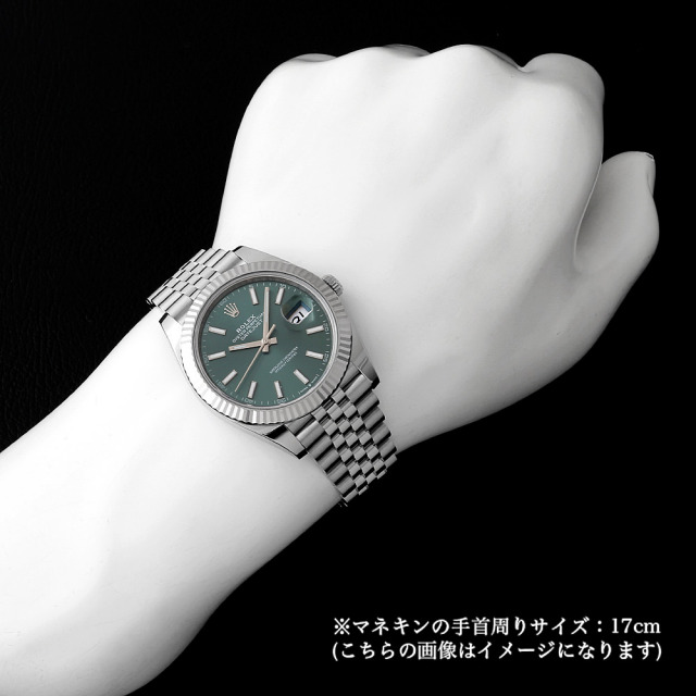 ロレックス デイトジャスト41 126334 ミントグリーン バー 5列 ジュビリーブレス ランダム番 新品 メンズ