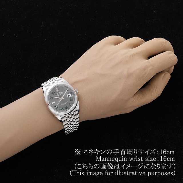 ロレックス デイトジャスト36 126200 スレート (グレー) グリーンローマ 5列 ジュビリーブレス ランダム番 新品 メンズ