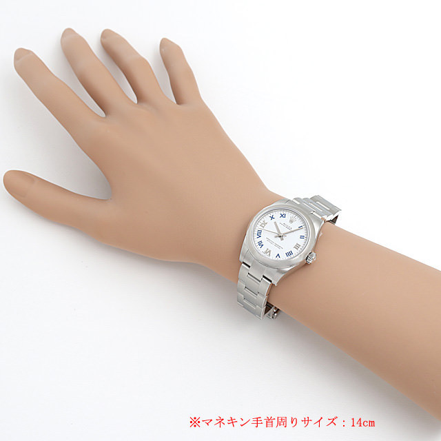 ロレックス オイスターパーペチュアル 177200 ローマ/ホワイト 新品 ボーイズ(ユニセックス)