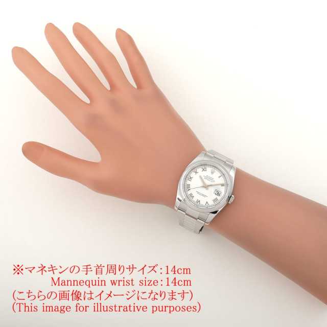 ロレックス デイトジャスト 116200 ホワイト ローマ M番 中古 メンズ