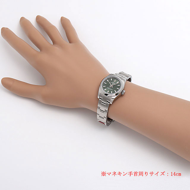 ロレックス オイスターパーペチュアル 176200 オリーブグリーン 新品 レディース