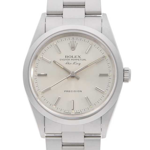 ロレックス エアキング 14000 シルバー バー T番 中古 メンズ