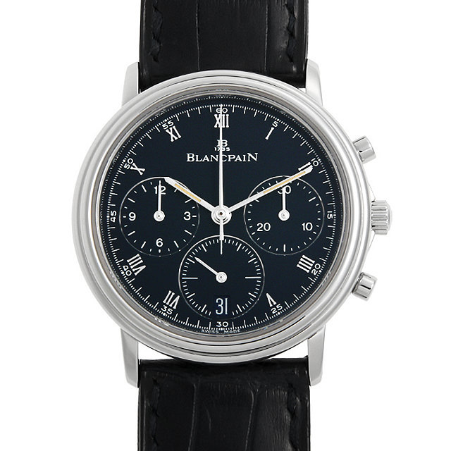 ブランパン ヴィルレ クロノグラフ 1185-1140-55 中古 メンズ
