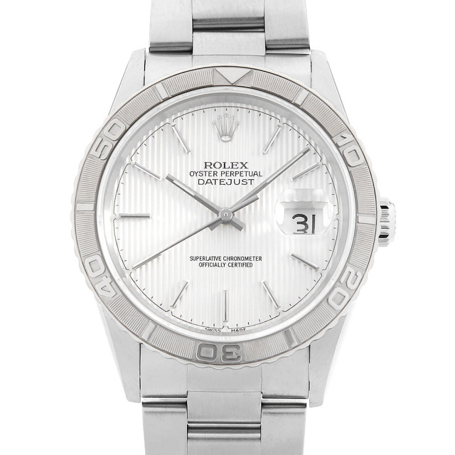 ロレックス デイトジャスト サンダーバード 16264 シルバー タペストリー バー F番 中古 メンズ