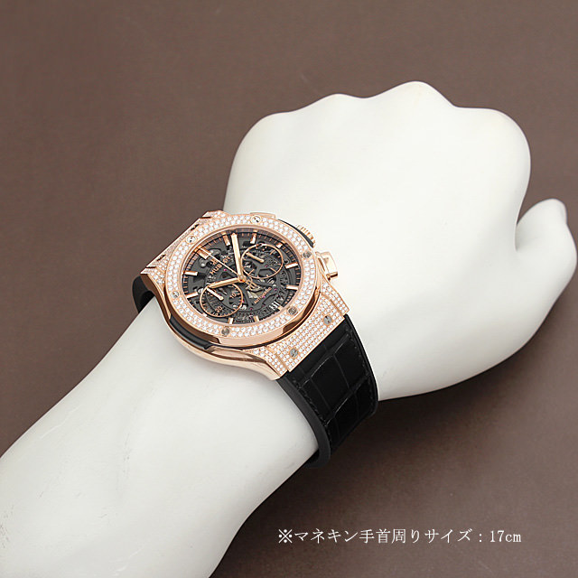 ウブロ アエロフュージョン キングゴールド パヴェ 525.OX.0180.LR.1704 新品 メンズ
