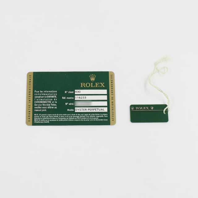 ロレックス デイトジャスト 10Pダイヤ 116233G スレート (グレー) ランダム番 中古 メンズ