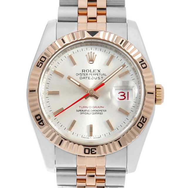 ロレックス ターノグラフ 116261 シルバー バー 5列 ジュビリーブレス F番 中古 メンズ