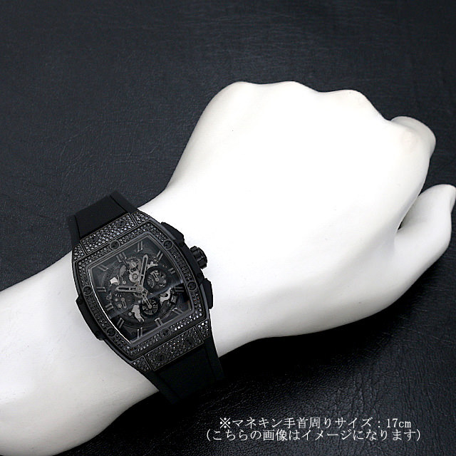 ウブロ スピリット オブ ビッグバン オールブラックパヴェ 641.CI.0110.RX.1700 新品 メンズ