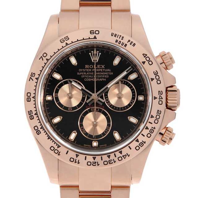 ロレックス コスモグラフ デイトナ 116505 ブラック ×ピンク ランダム番 中古 メンズ