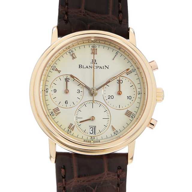 ブランパン ヴィルレ クロノグラフ 1185-3318-55 中古 メンズ