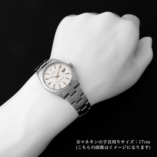 ロレックス オイスターパーペチュアル デイト 1500 シルバー バー 27番 アンティーク メンズ