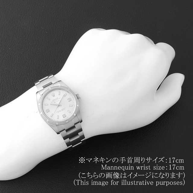 ロレックス オイスターパーペチュアル エアキング 114210 シルバー 369ホワイトバー Z番 中古 メンズ
